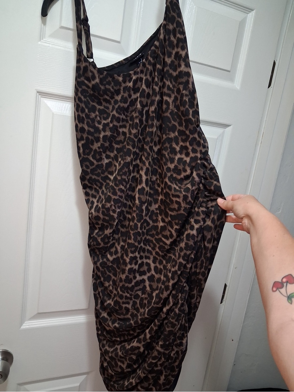 Torrid Leopard Print Brown Ruched Women's Dress size 2X